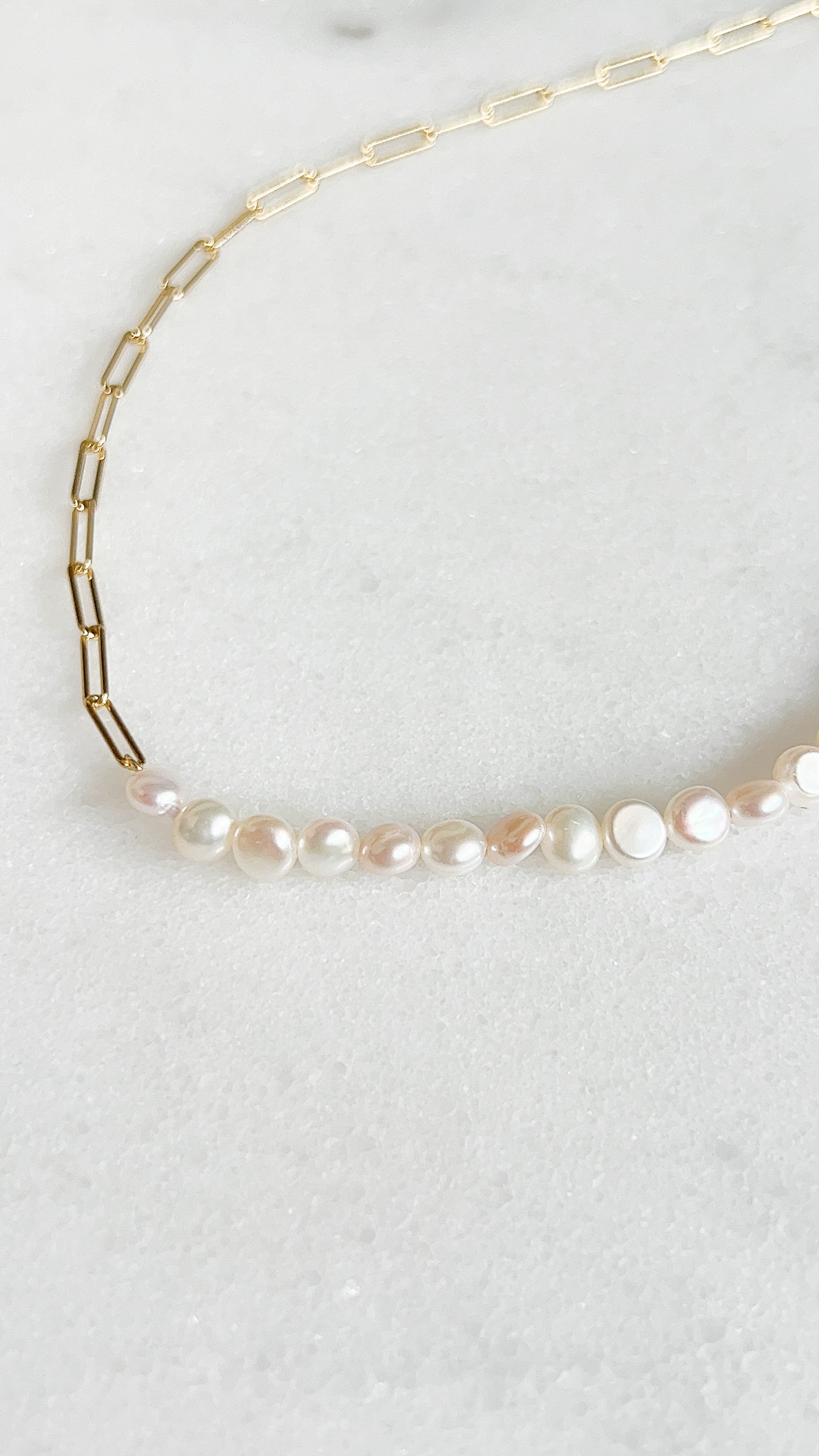 Maui Link Pearl Necklace