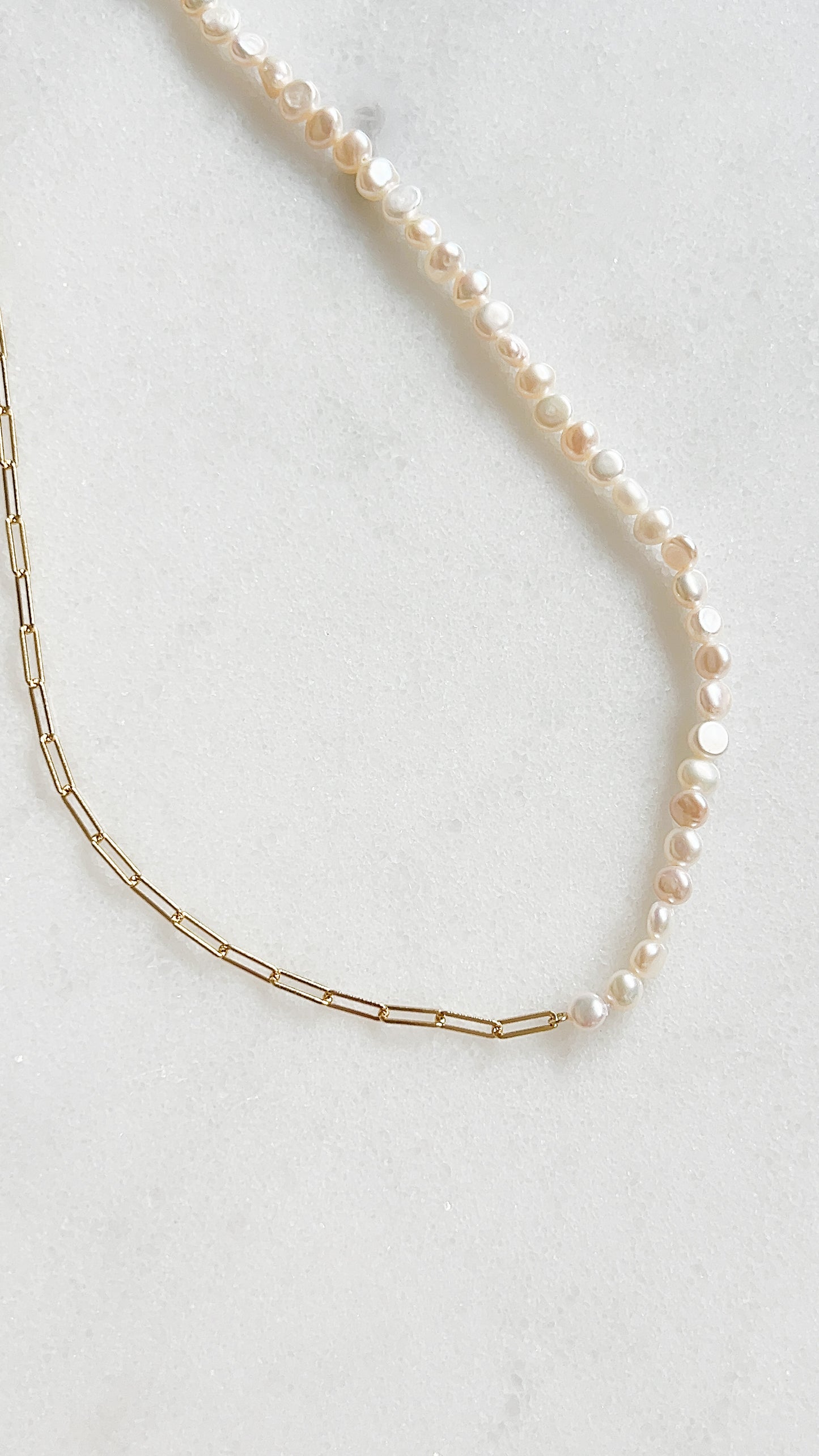 Maui Link Pearl Necklace